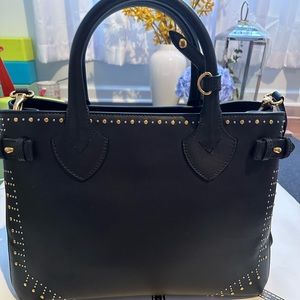 Burberry black leather large Buckle bag